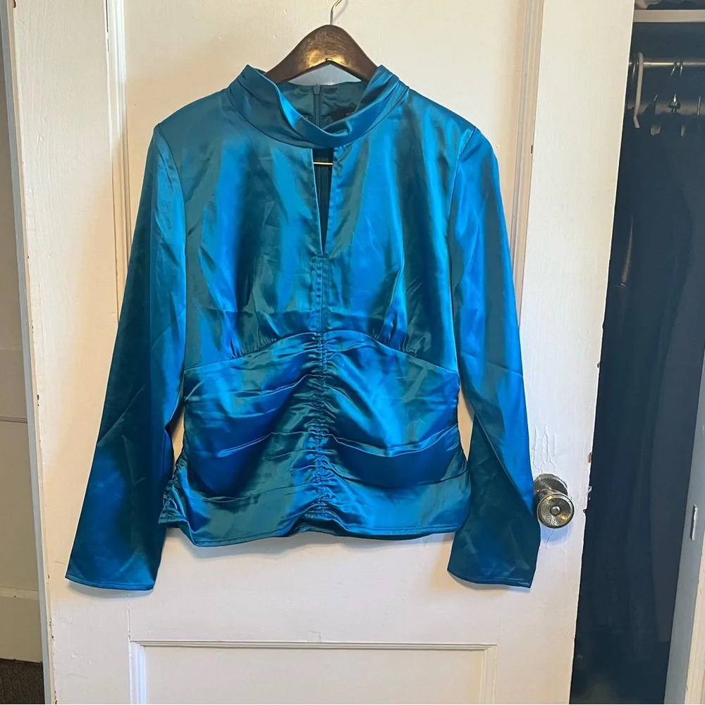 Marc New York Andrew  Marc women’s long sleeve blouse size large